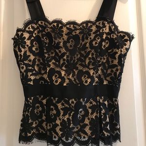 Milly black lace top